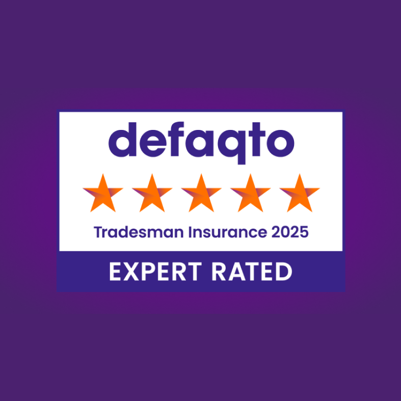 Defaqto logo 2025 - 5 Star tradespeople insurance