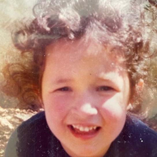 Childhood image of Joana de Carvalho-Baptista