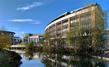 Chelmsford centre with river