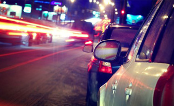 Cars at night