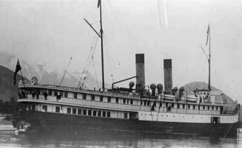 Original photo of the SS Islander ship