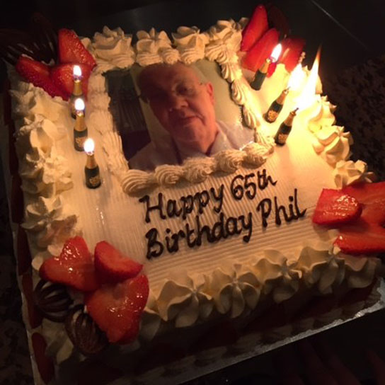 Phil Bell birthday cake