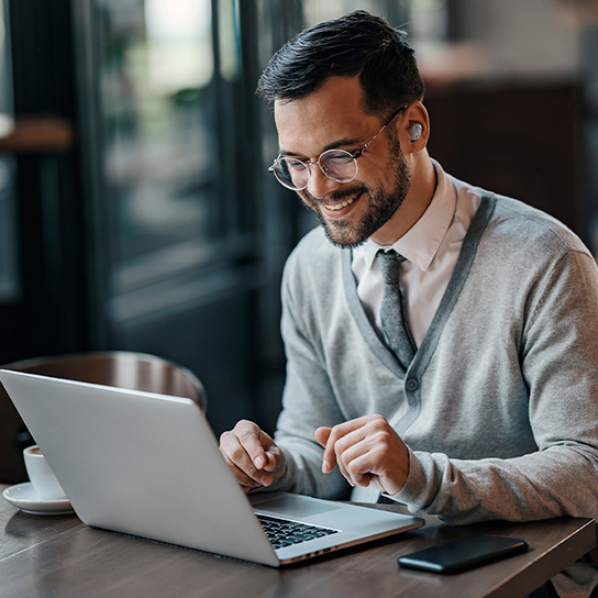 Man on laptop