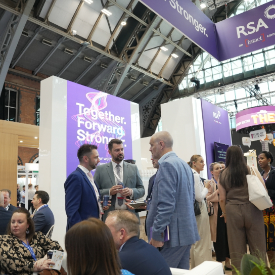 Photo from BIBA 2025 of people gathering at the RSA stand