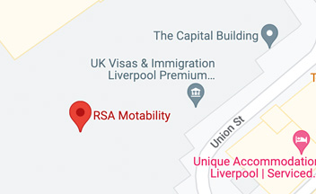 RSA Motability Liverpool office map