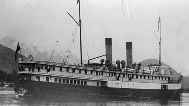 Original photo of SS Islander ship