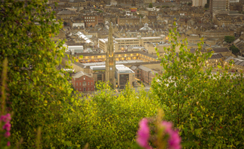 Aerial shot of Halifax centre
