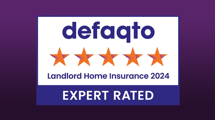 Landlord insurance Defaqto logo 2024