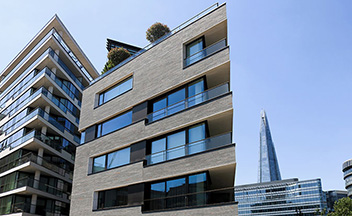 London apartment with the Shard in the background