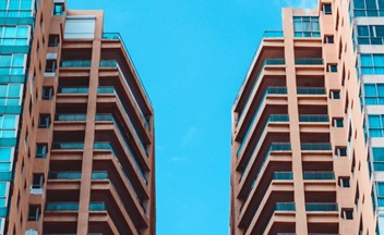 Building against blue sky