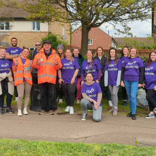 RSA's Peterborough litter volunteers