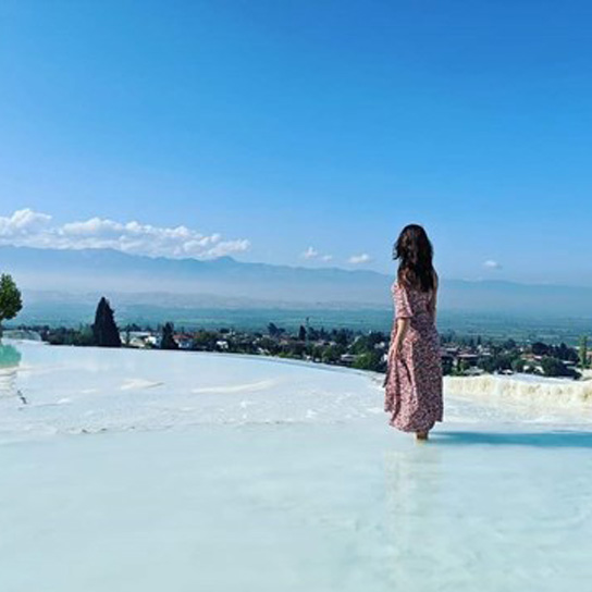 Claire Tannett on holiday