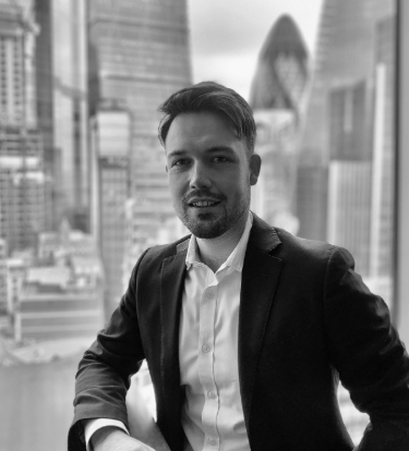 Michael Gregory head shot in black and white.