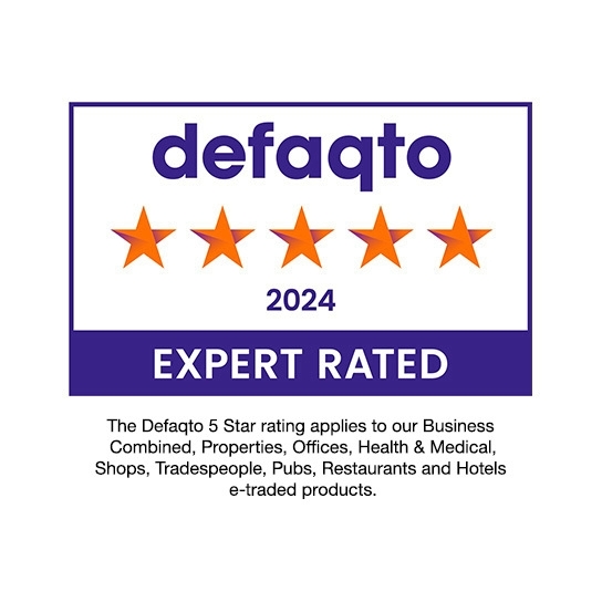 Defaqto logo with added copy for e-traded products