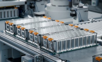 Image of lithium ion batteries being stored within metal casing
