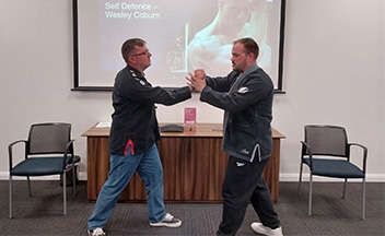 Wesley Coburn self defence demo session.