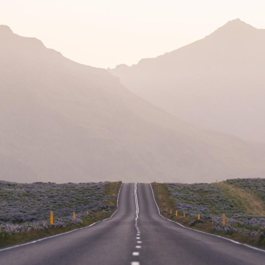 View of the road ahead