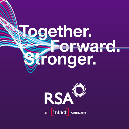 BIBA hero image - infographic with purple background and RSA/Intact logos. The main heading states 'Together. Forward. Stronger' which is our slogan for the 2025 BIBA conference.