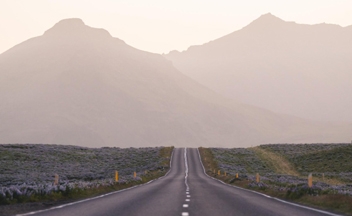 View of the road ahead